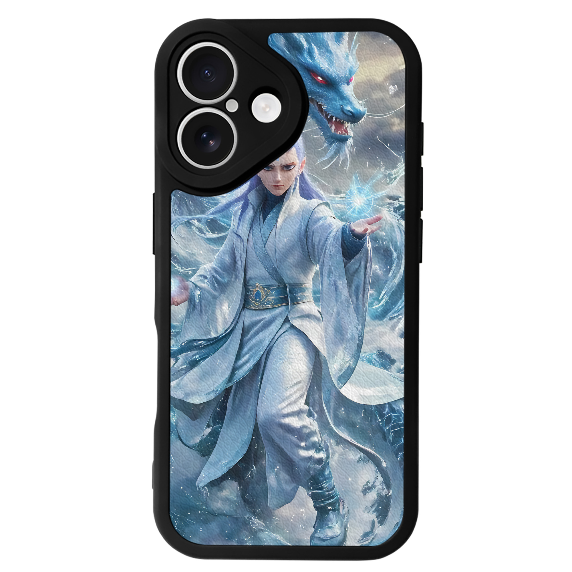 （画像用） Ne Zha 2 ナタ 魔童の大暴れ 【iPhone 16シリーズ対応】シリコンスマホケース（レザー調） 材質：シリコン